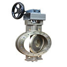 Double-Offset Butterfly Valve - BU01 with Wafer Body Style available in sizes from 2" - 48"