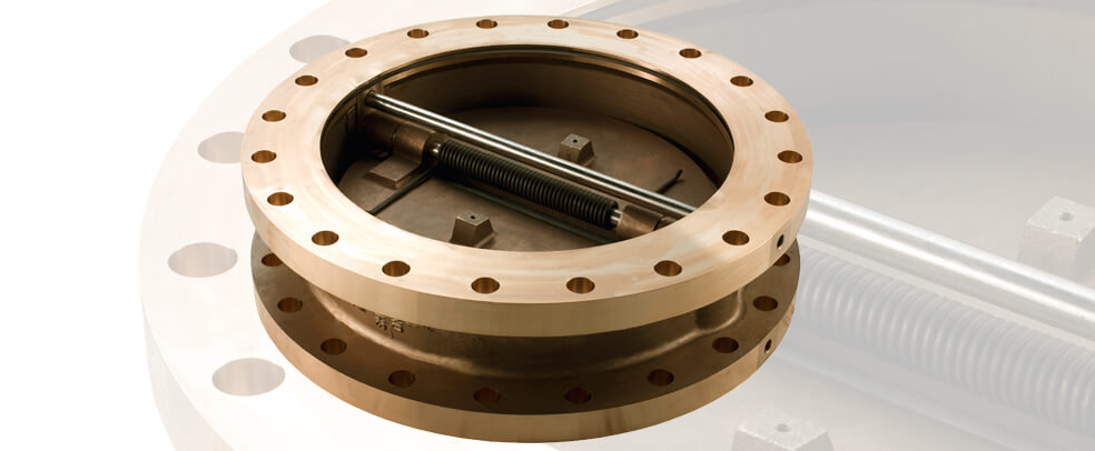 Shipham Valves Dual-Plate Check Valve available in sizes 2" - 24"