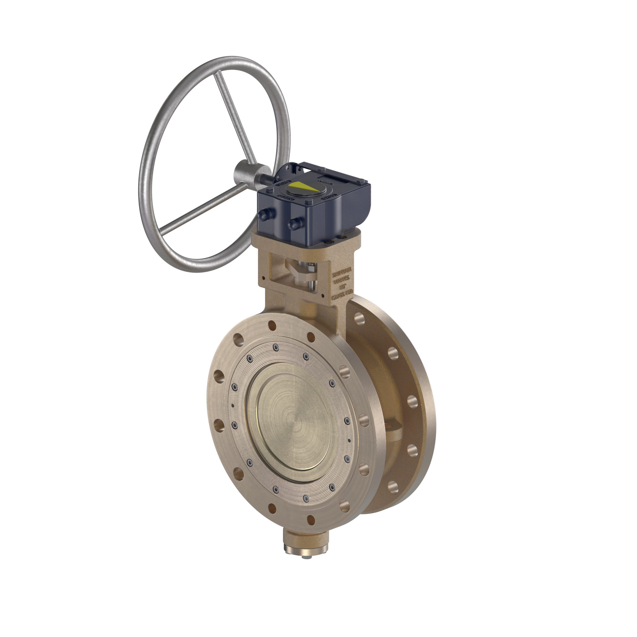 Shipham Valves Double Offset Butterfly Valve with double flanged body BU03